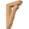 Ekena Millwork Balboa Slat Smooth Bracket w/ Offset Brace, Western Red Cedar, 7 1/2"W x 28"D x 40"H BKT0806X28X40BOA06SWR - alternate 1